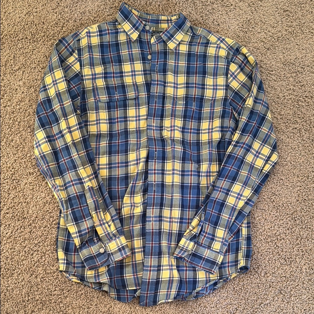 Polo Ralph Lauren Plaid Shirt in Blue and Yellow
